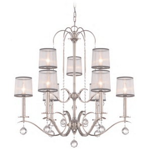 Imperial Silver Crystal Chandelier - Lighting Collective