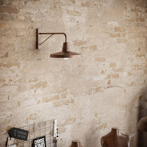 Italian Industrial Vintage Style Exterior Wall Light - Lifestyle