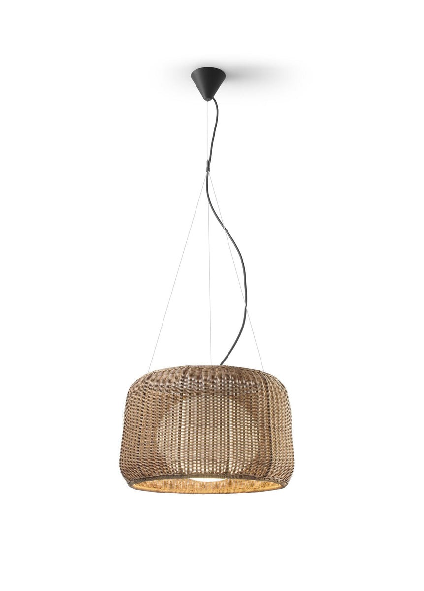 Exterior Woven Basket Pendant Light Lighting Collective