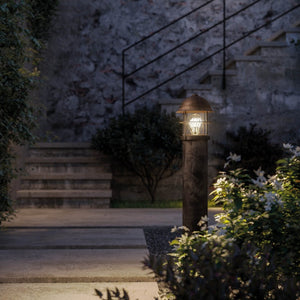 Capped Brass & Copper Bollard | Designed and Made in Italy-Bollard-Lighting Collective