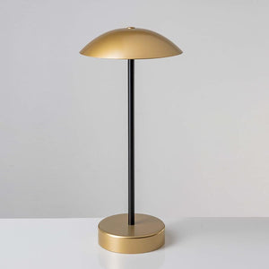 Gold and Black Curved Portable Table Lamp - Lighting Collective 