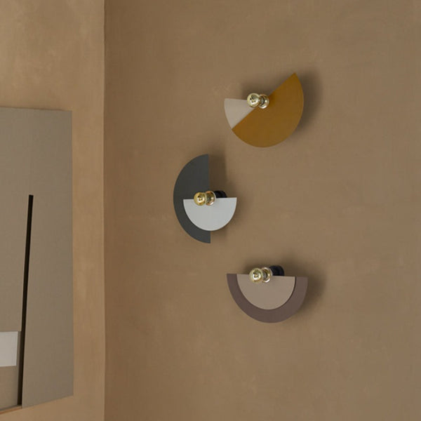 Half moon wall on sale sconce lighting