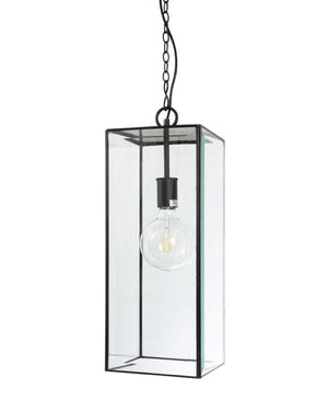 Hamptons Glass Boxed Pendant Light