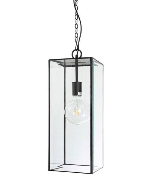 Hamptons Glass Boxed Pendant Light
