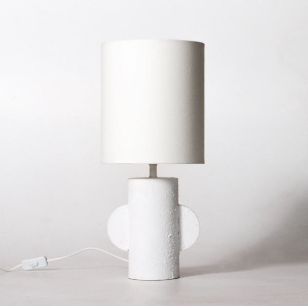 Handloom Shade Textural Table Lamp