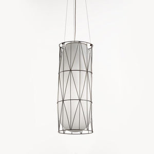 Italian Made Murano Glass Caged Pendant Light | Two Sizes-Pendants-Siru-Lighting Collective