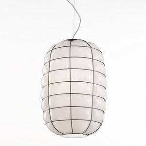 Italian Made Murano Glass Lantern Pendant Light-Pendants-Siru-Lighting Collective