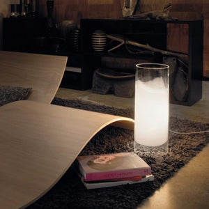 Contemporary Cylindrical Glass Table Lamp | Lighting Collective