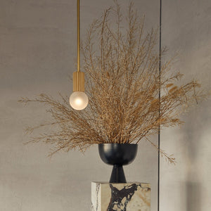 Fluted Brass Pendant | Lighting Collective