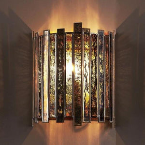 Art Deco Antiqued Mirror Sconce-Wall Lights-Emac & Lawton-Lighting Collective