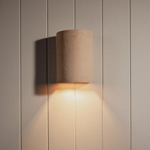 Exterior Organic Raw Ceramic Wall Light | Nudie