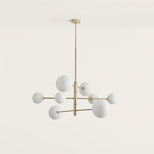 Contemporary Eight Light Orb Chandelier | Lighting Collective