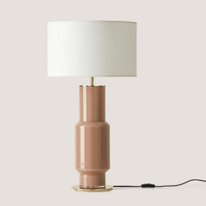 Apricot Pastel Smooth Ceramic Table Lamp | Lighting Collective
