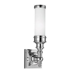 Polished Chrome Tall Arm IP44 Bathroom Wall Light | Lighting Collective