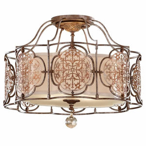 Prussian - Arabic Bronze Ceiling Light-Ceiling Lights-Feiss (Elstead)-Lighting Collective