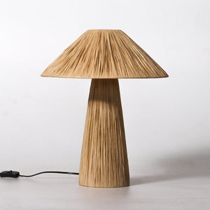 Woven Raffia Table Lamp | Lighting Collective