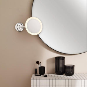 Round Adjustable Magnification LED Wall Light | Lighting Collective