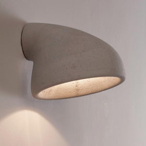 Organic Clay Rounded Exterior Wall Light | Lighting Collective