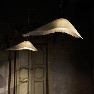 Sculptural Fiberglass Suspended Pendant | Light On 