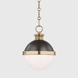 Small Antique Bronze Orb Pendant | Lighting Collective 