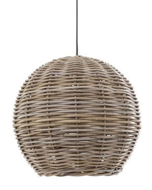 Sphere Wicker Pendant Light-Pendants-Emac & Lawton-Lighting Collective