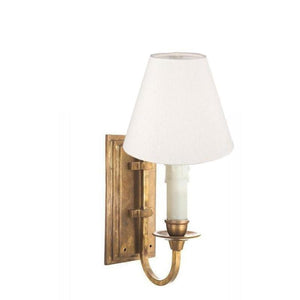 Traditional Candle-Look Wall Light | Antique Brass | Assorted Shades-Wall Lights-Emac & Lawton-Lighting Collective