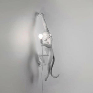 White Monkey Hanging Wall Light-Wall Lights-Seletti Lighting-Lighting Collective