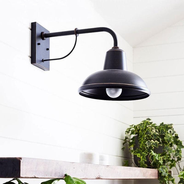 Black on sale industrial sconce