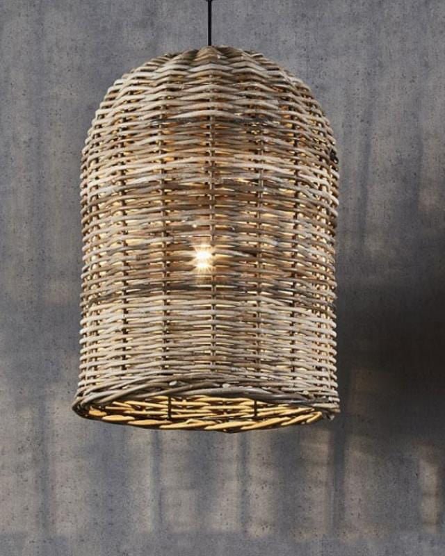 Bell Rattan Pendant Light | Assorted Sizes | Lighting Collective