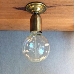 Brass Wall or Ceiling Mounted Light | Assorted Finishes-Wall Lights-Robert Kitto-Lighting Collective