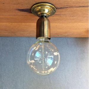 Brass Wall or Ceiling Mounted Light | SALE