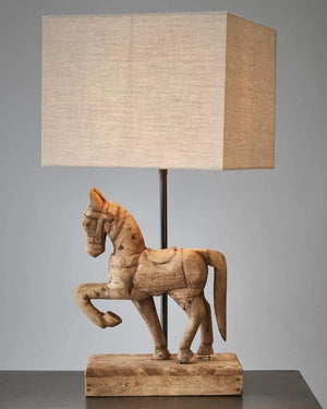 Wooden Horse Table Lamp | Small | Lighting Collective