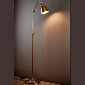 Vintage Luxury Floor Lamp-Floor Lamps-Emac & Lawton-Lighting Collective antique brass