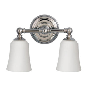 Colonial Chrome and Glass Wall Light | Various Sizes-Wall Lights-ELSTEAD (Lightco) - Lighting Collective