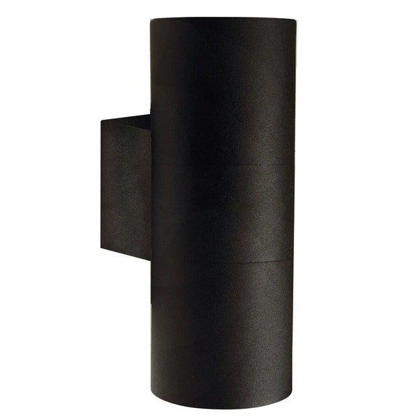 Modern Cylindrical Maxi Up Down Wall Light | Black