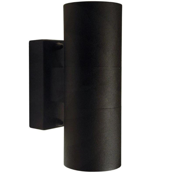 Modern Long Cylindrical Wall Light | Black