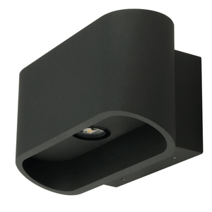 Sandy Anthracite Exterior Down Wall Light