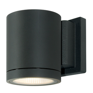 Short Cylindrical Up or Down Wall Light with anthracite finish