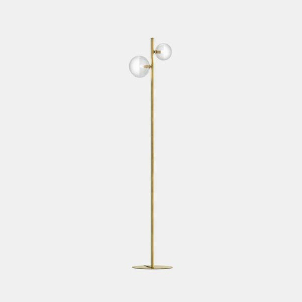 Natural Brass Balanced Floor Lamp
