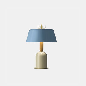 Art Series | Wide Geometric Table Lamp | Blue | Lighting Collective