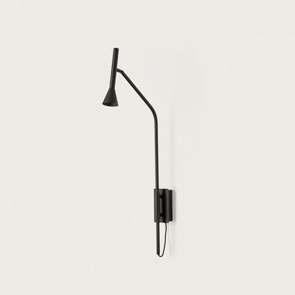 Contemporary Black Conical Wall Light