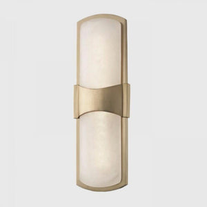 Modern Mineral LED Wall Light Brass