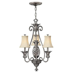 Glass Pineapple Chandelier with Antique Nickel Frame | Assorted Sizes-Chandeliers-HINKLEY (Lightco)-Lighting Collective