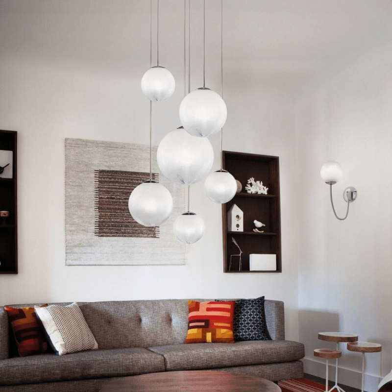 Italian Combination Globe Pendant Light Assorted Configurations