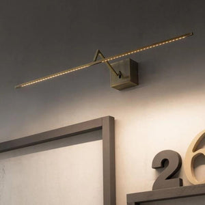 Brushed Brass Linear LED Wall Light - Lighting Collective